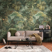 792232 The Wall 4 Cream, Yellow & Green Mural by A S Creation