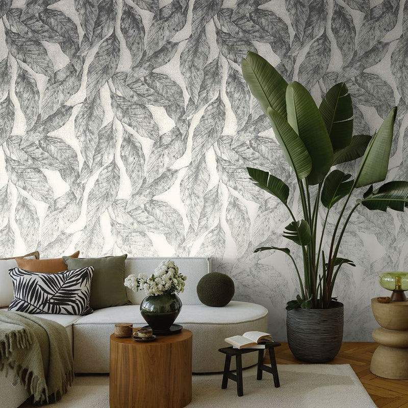 792235 The Wall 4 Grey & White Mural by A S Creation