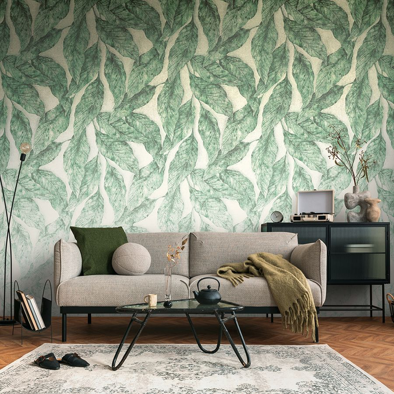 792236 The Wall 4 Multi-Colour, Green & White Mural by A S Creation