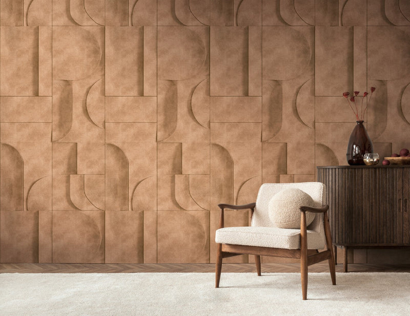 792243 The Wall 4 Brown & Grey Mural by AS Creation