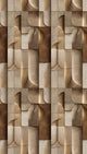 The Wall 4 Brown & Cream Mural by A S Creation