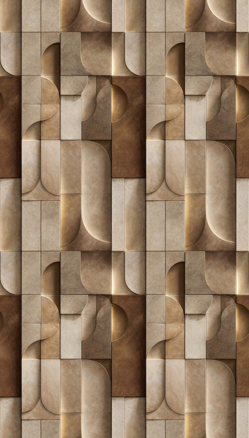 792247 The Wall 4 Brown & Cream Mural by AS Creation