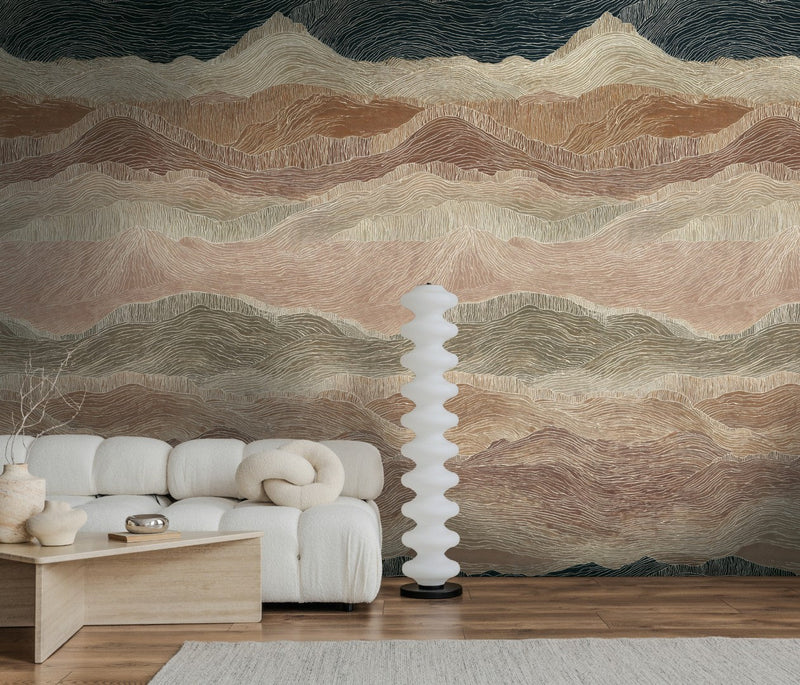 792249 The Wall 4 Beige, Brown & Cream Mural by AS Creation