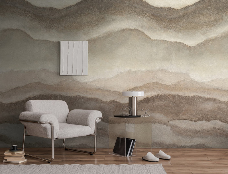 792291 The Wall 4 Beige, Brown & Cream Mural by AS Creation