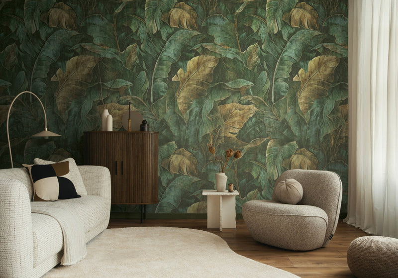 792298 The Wall 4 Beige, Brown & Green Mural by AS Creation