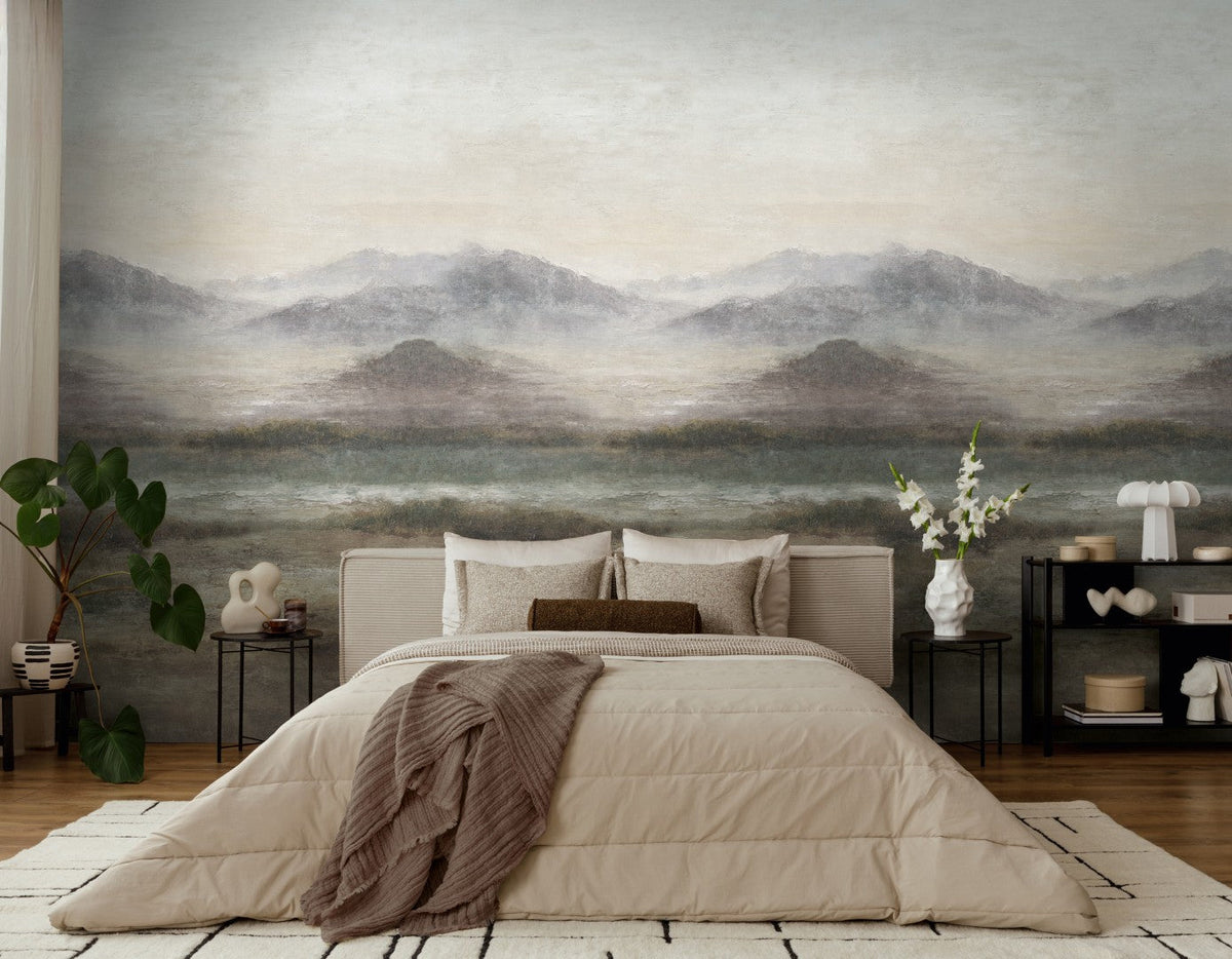 792364 The Wall 4 Brown, Cream & Grey Mural by AS Creation