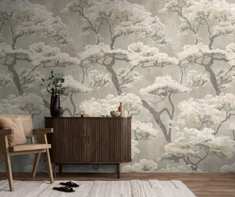 792482 The Wall 4 Cream, Pink & White Mural by AS Creation