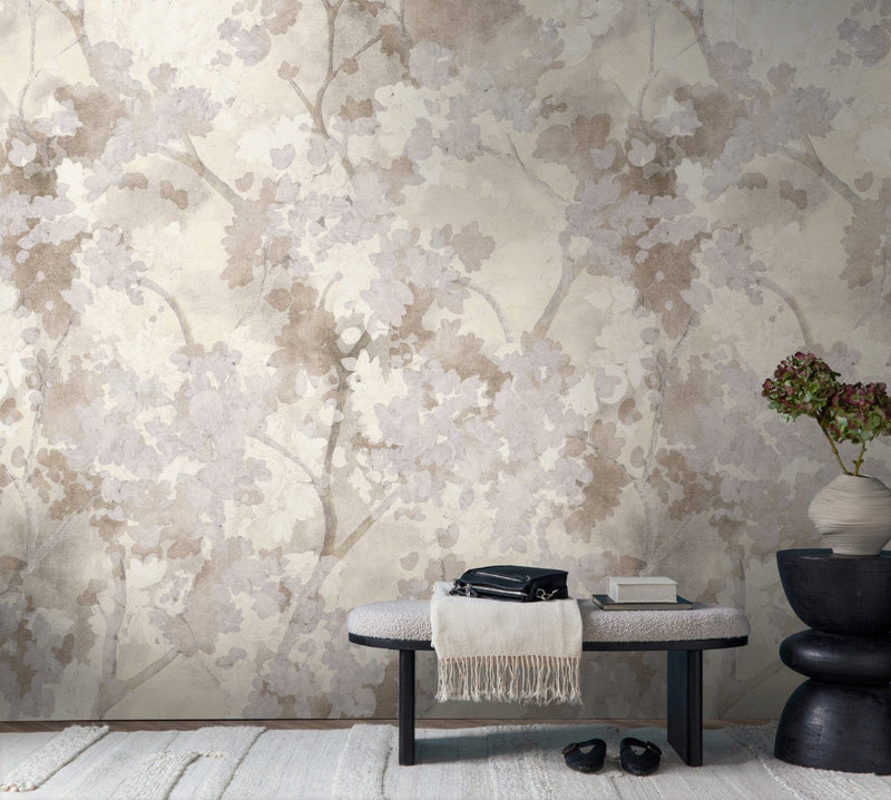 792485 The Wall 4 Cream, Grey & White Mural by AS Creation