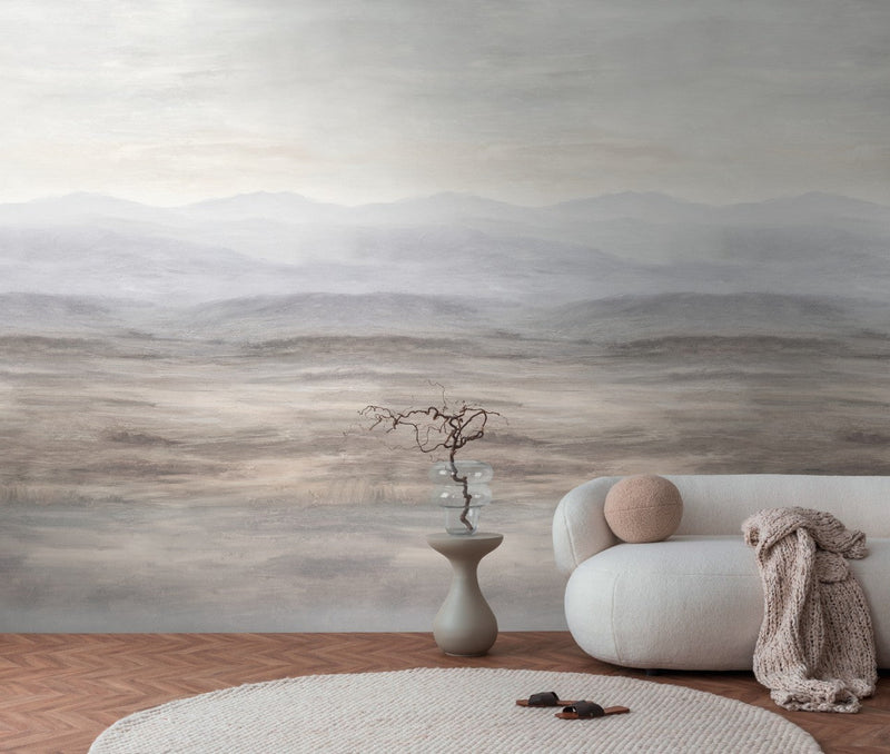 792487 The Wall 4 Blue, Cream & Grey Mural by AS Creation