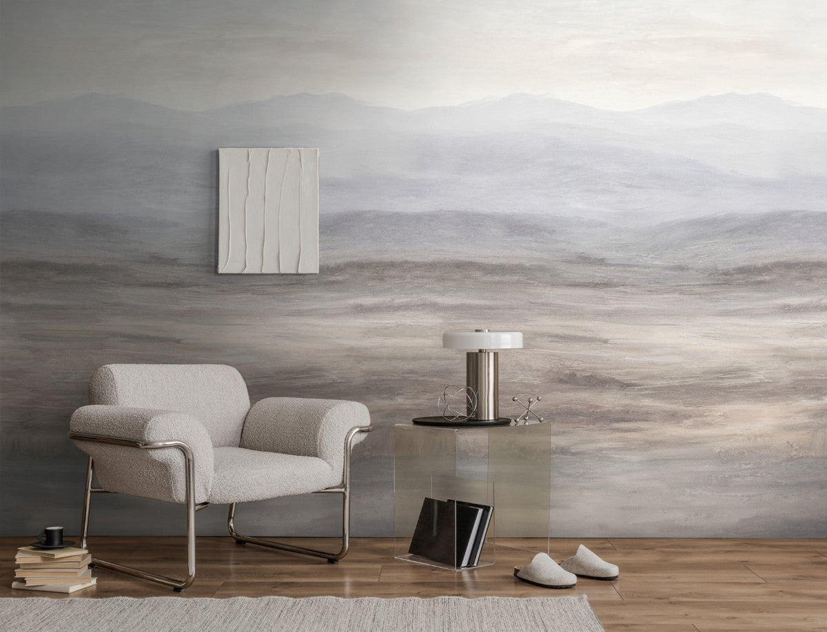 792487 The Wall 4 Blue, Cream & Grey Mural by AS Creation