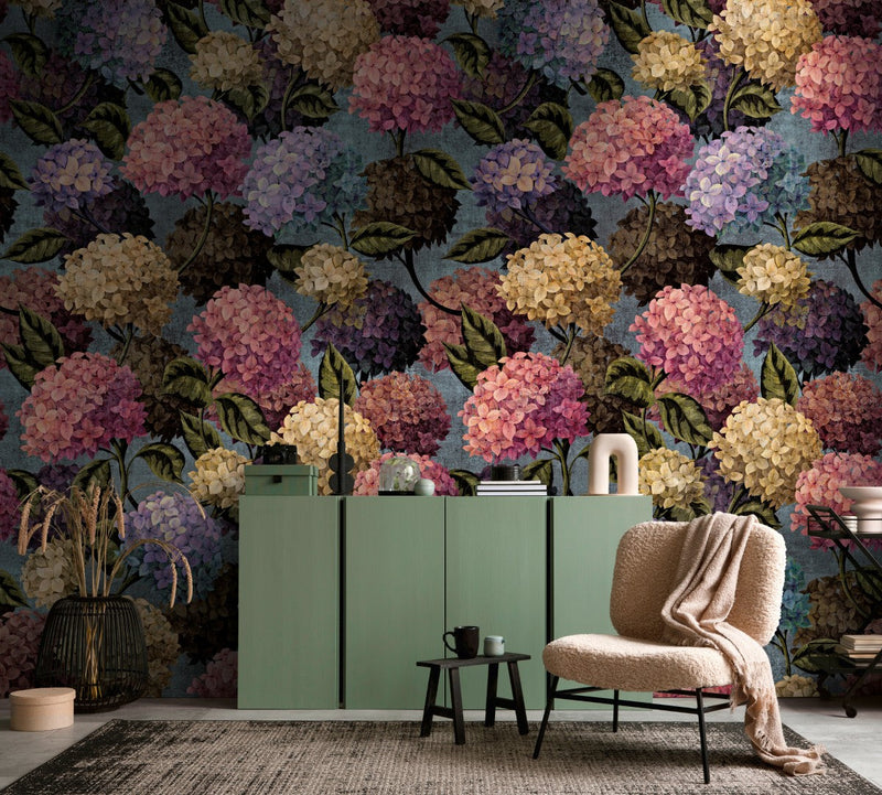 792489 The Wall 4 Blue, Green & Pink Mural by AS Creation