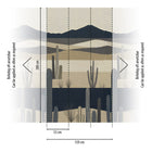 792495 The Wall 4 Brown, Cream & Black Mural by AS Creation