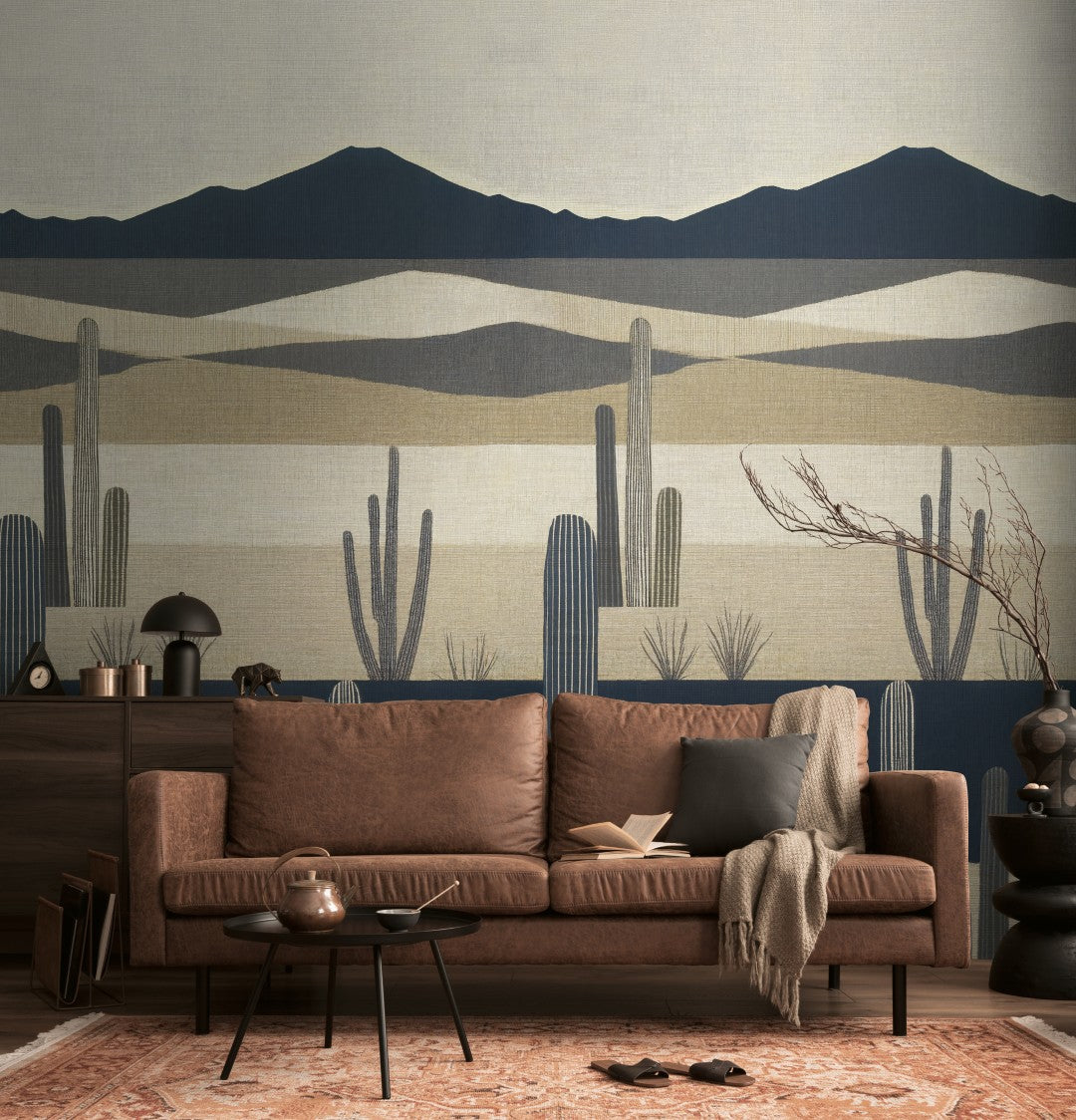 792495 The Wall 4 Brown, Cream & Black Mural by AS Creation