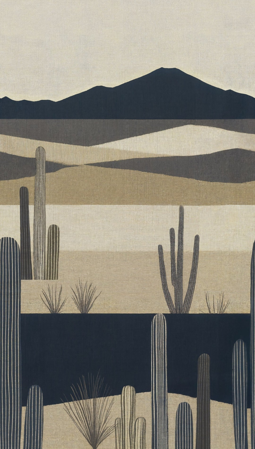 792495 The Wall 4 Brown, Cream & Black Mural by AS Creation