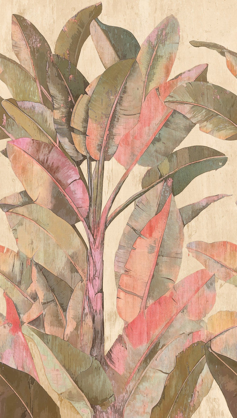 792498 The Wall 4 Beige, Green & Pink Mural by AS Creation