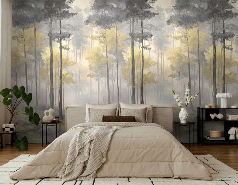 792499 The Wall 4 Yellow & Grey Mural by AS Creation