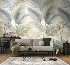 792513 The Wall 4 Cream, Grey & Metallic Mural by AS Creation