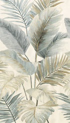 792513 The Wall 4 Cream, Grey & Metallic Mural by AS Creation