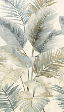 792513 The Wall 4 Cream, Grey & Metallic Mural by AS Creation