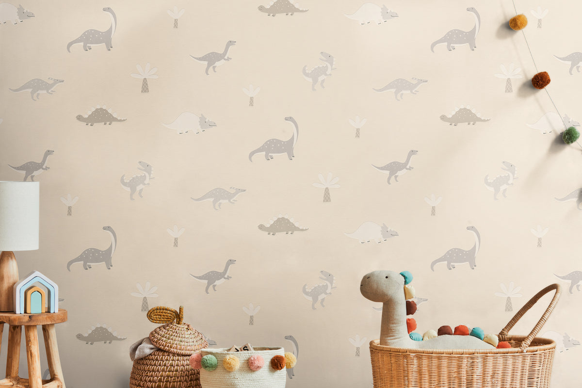 Dinosaur Sand Kids Studio Wallpaper by A S Creation - room