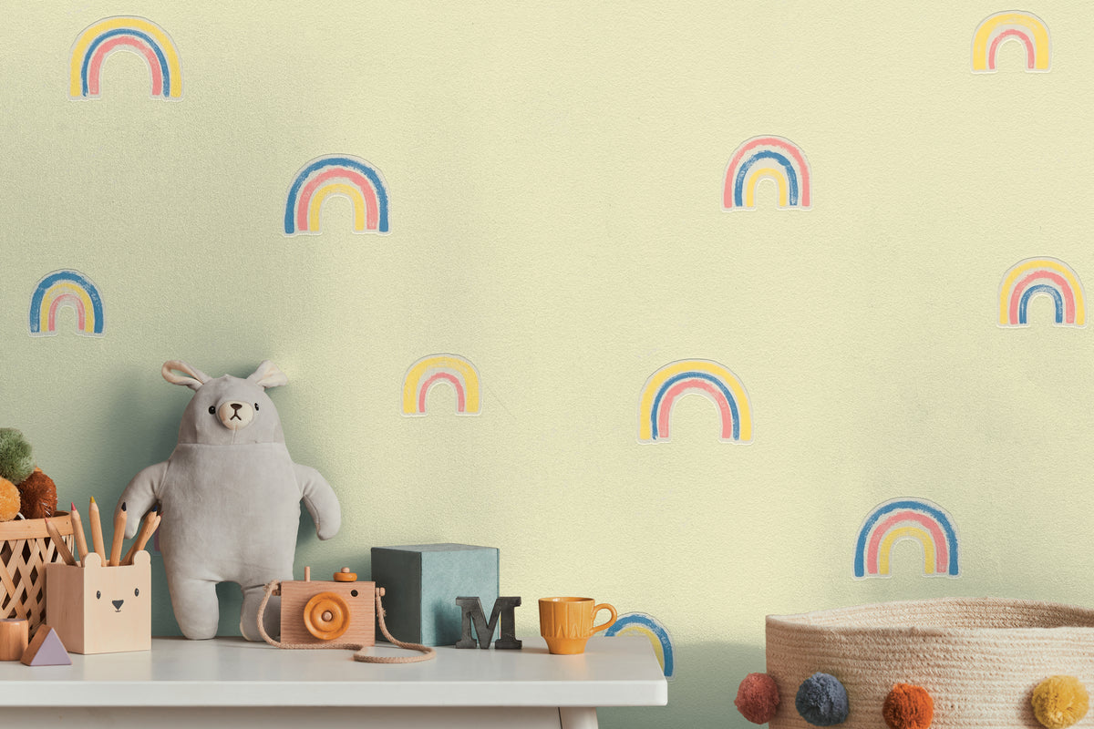 Rainbow Sage Kids Studio Wallpaper by A S Creation - room