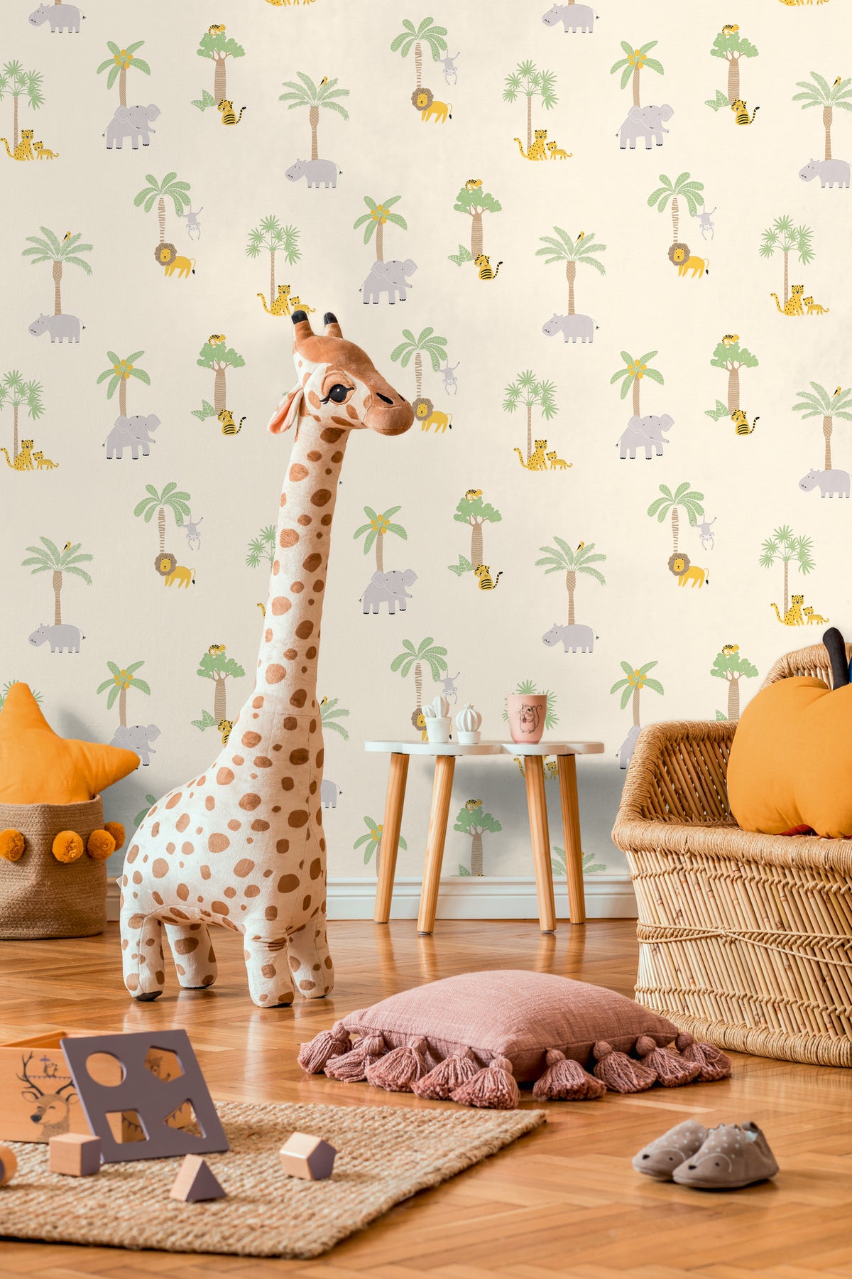 Safari Cream Kids Studio Wallpaper by A S Creation