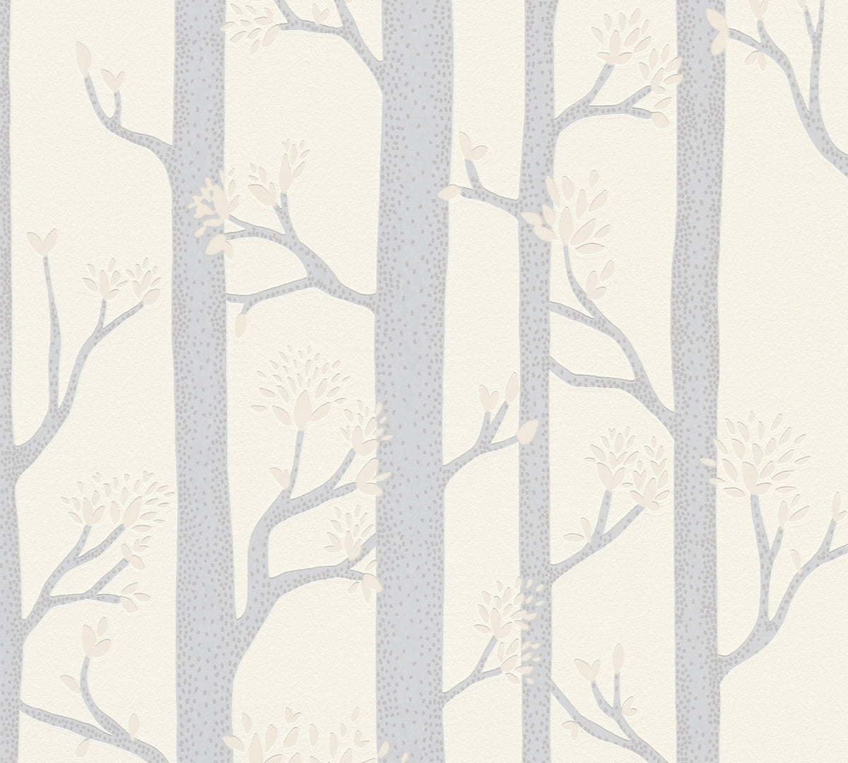 Forest White Kids Studio Wallpaper by A S Creation - flat