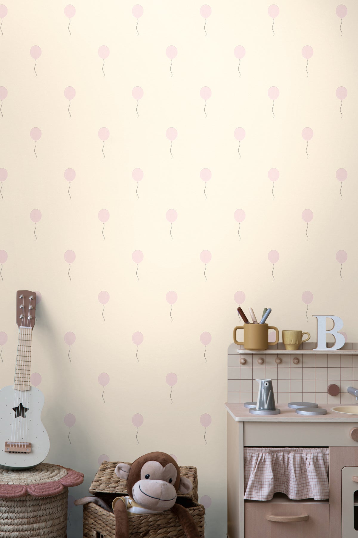Balloon Pink Kids Studio Wallpaper by A S Creation