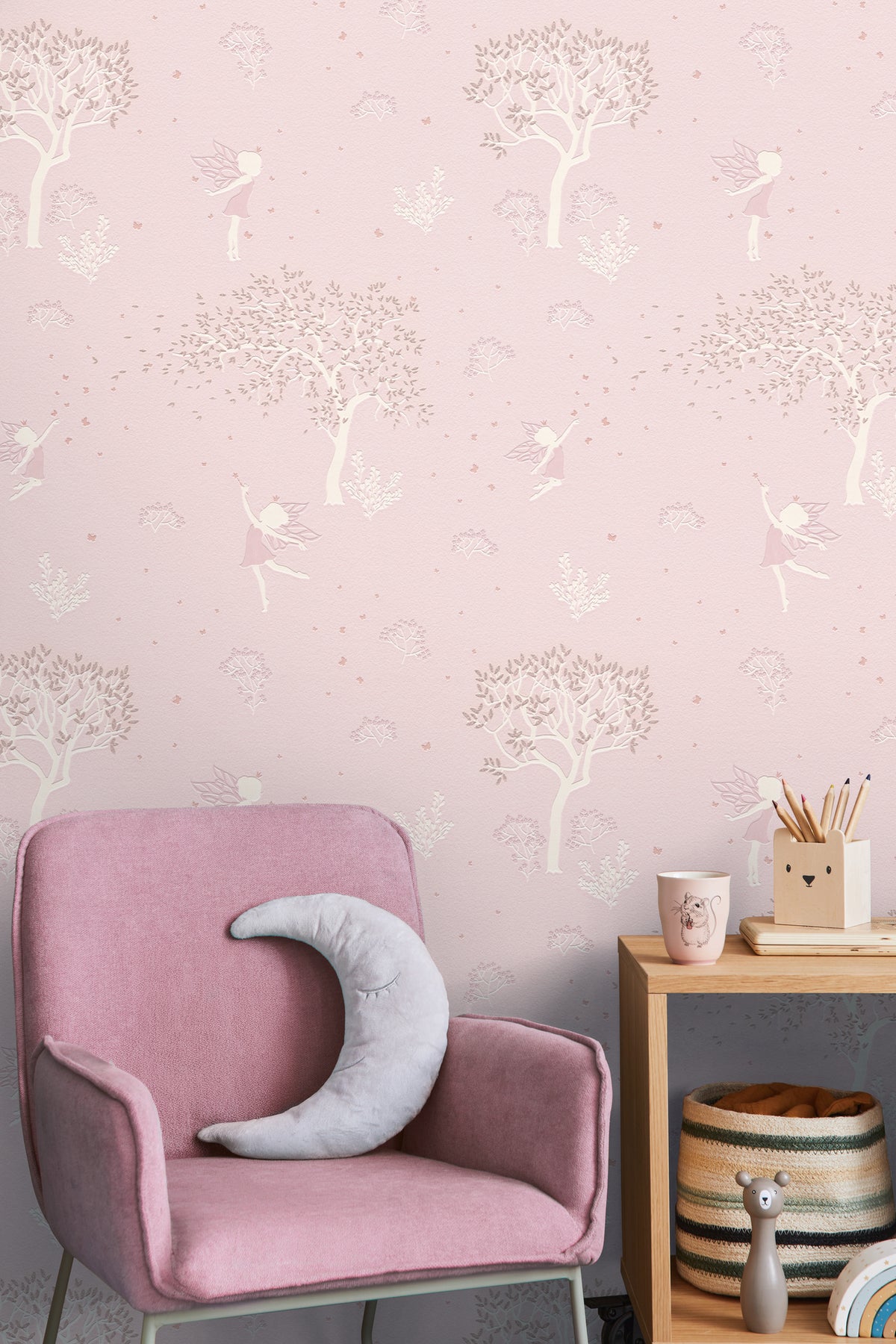 Fairy Pink Kids Studio Wallpaper by A S Creation