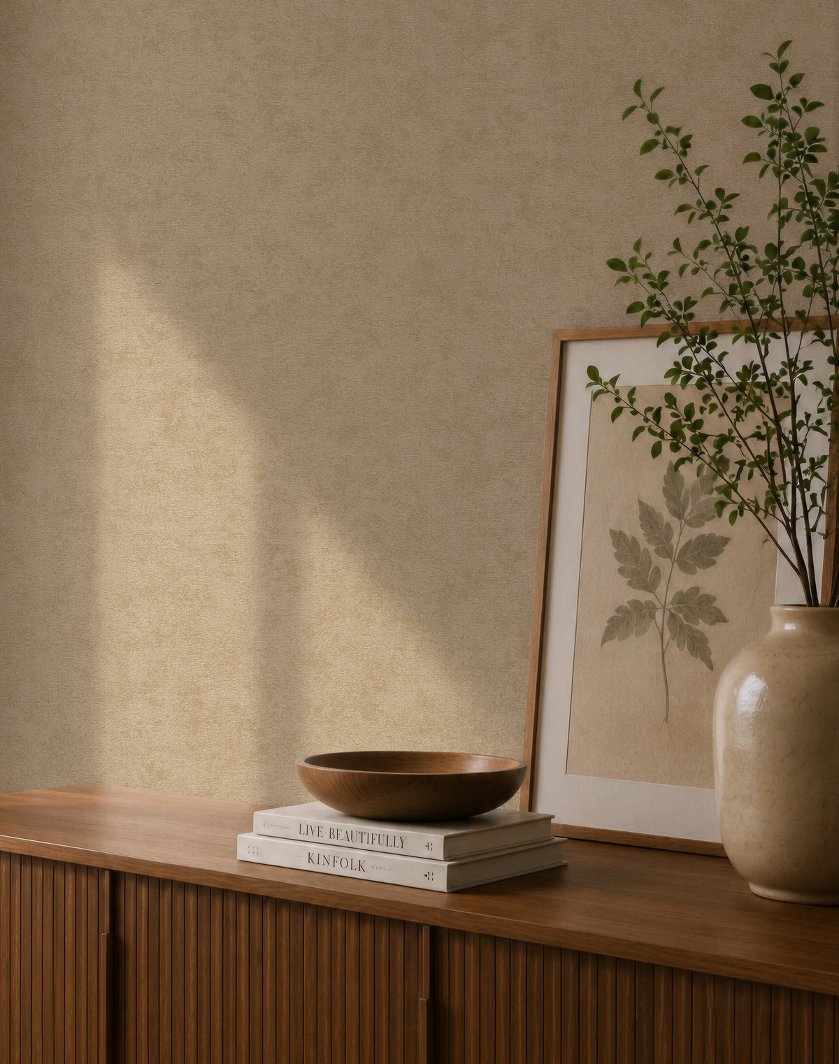 Mottled Gold Cosiness Wallpaper by A S Creation