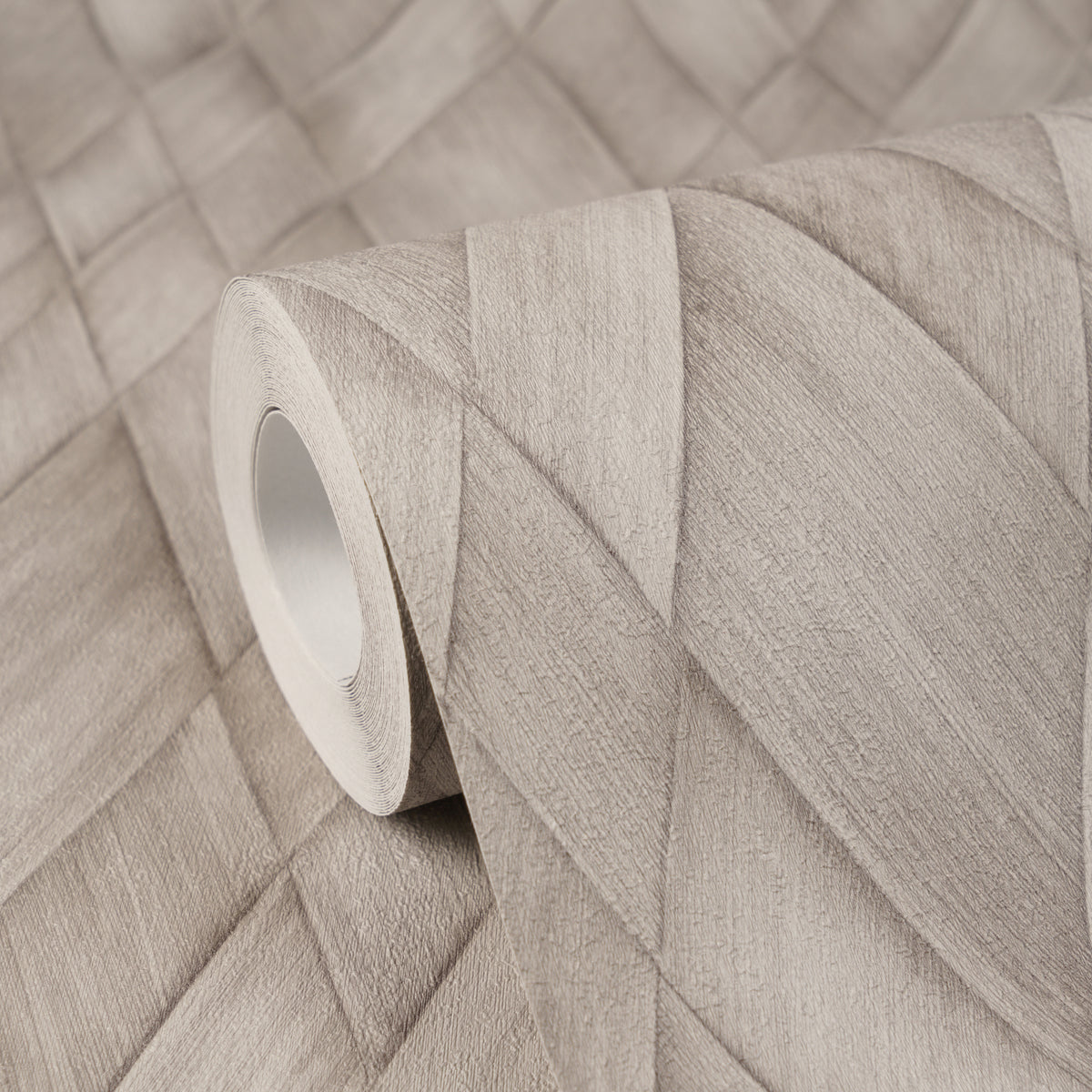 Woven Grey Cosiness Wallpaper by A S Creation - flat