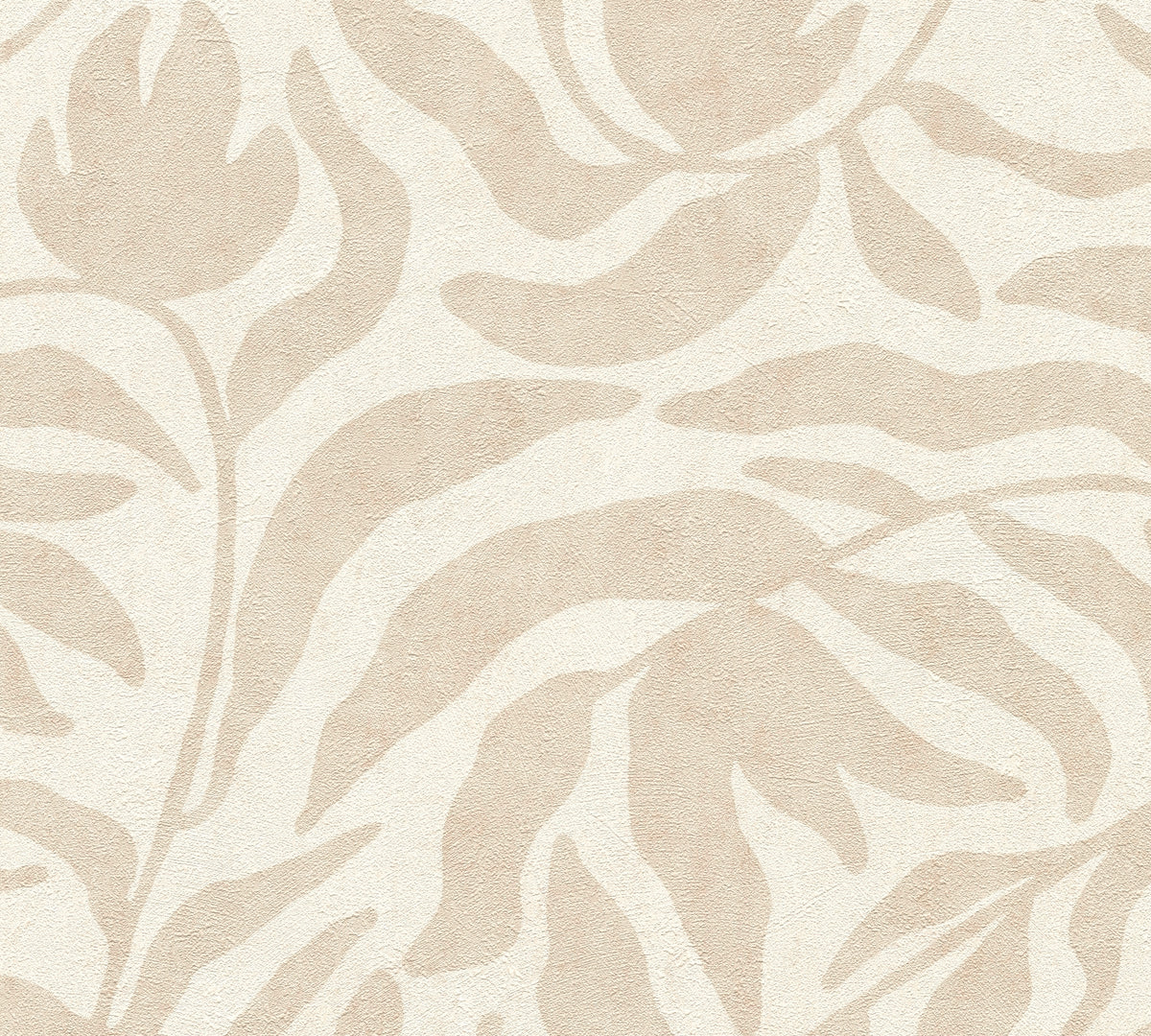 Leaf Cream Cosiness Wallpaper by A S Creation - flat