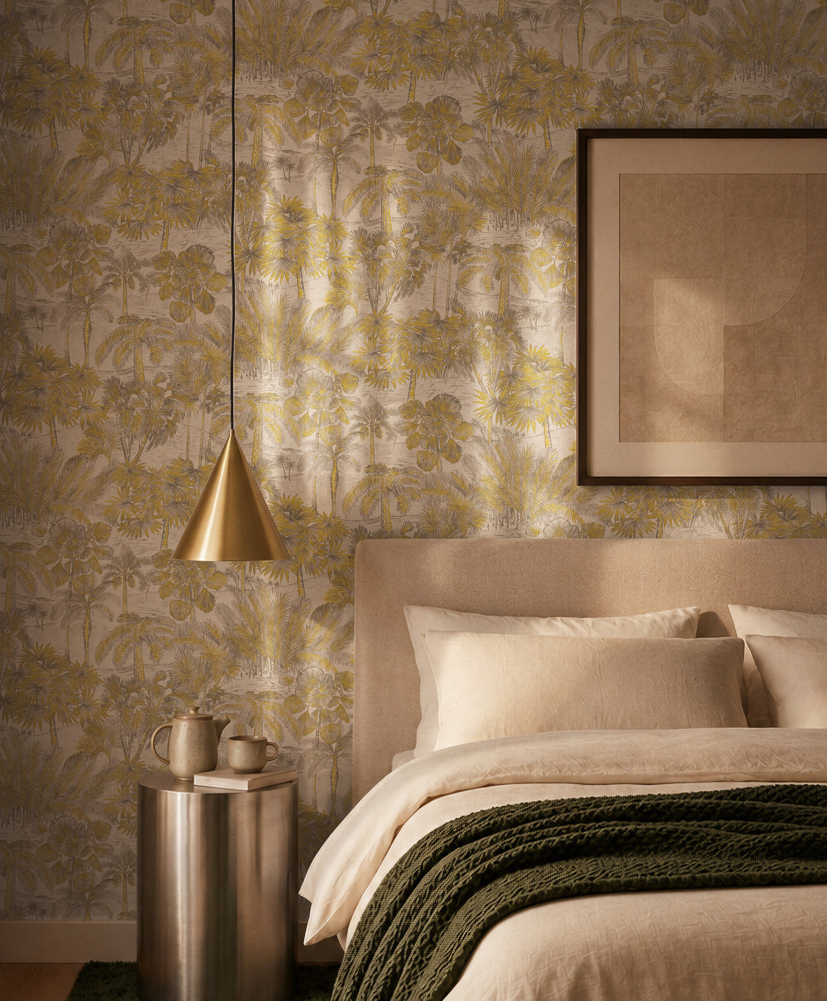 Toile Gold Cosiness Wallpaper by A S Creation