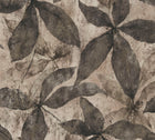 Leaf Trail Charcoal Cosiness Wallpaper by A S Creation - flat