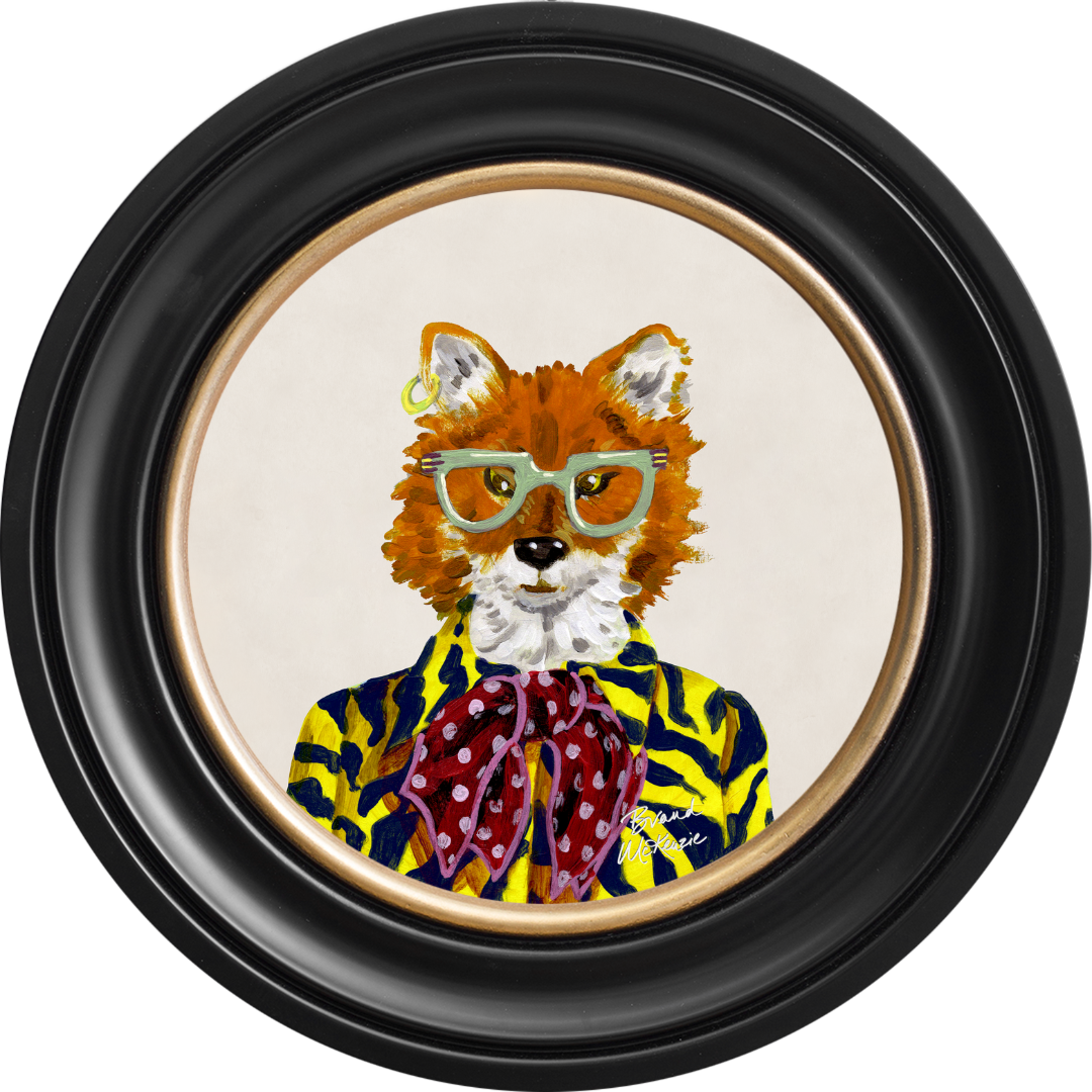 Fine China Todd on Chalk White Framed Art Prints by Brand McKenzie