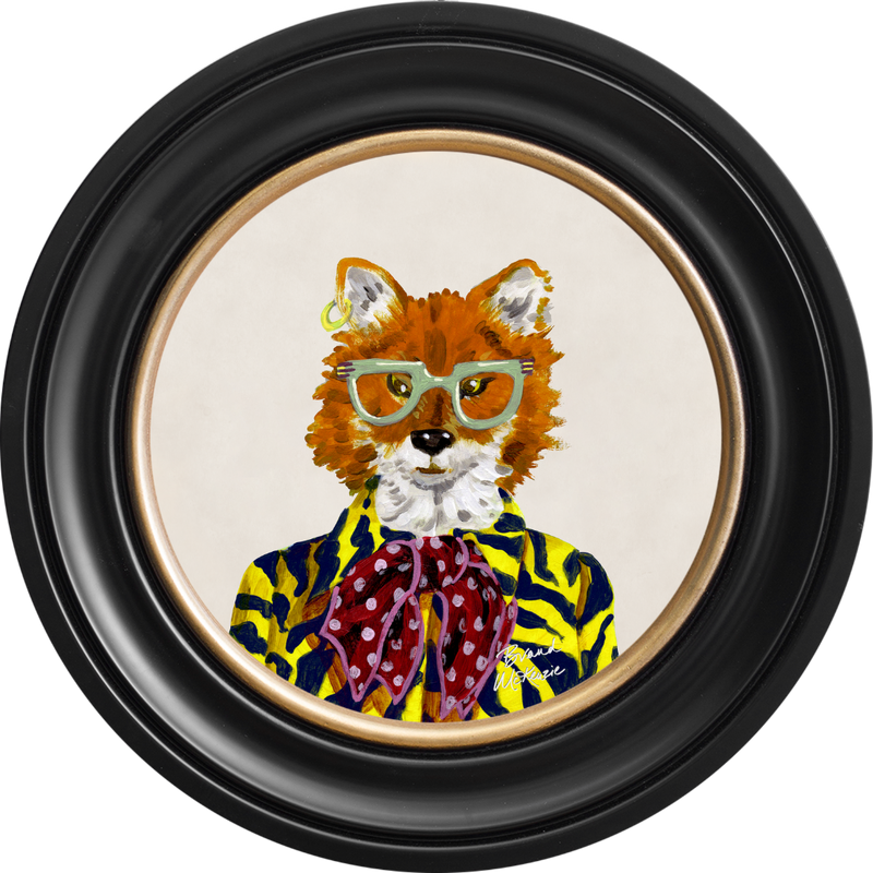 Fine China Todd on Chalk White Framed Art Prints by Brand McKenzie