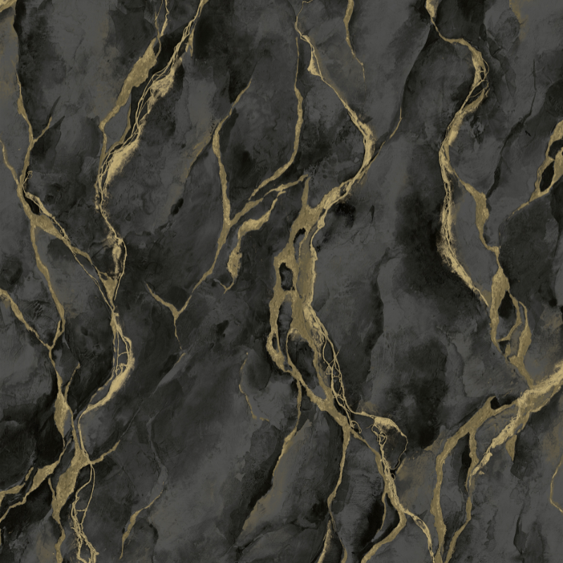 400136 Pandora Black Gold Vasari Wallpaper by Rasch