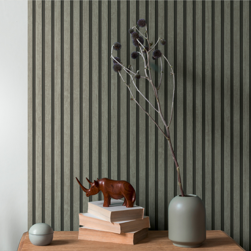 39109-2 Wood Slats Grey Wallpaper by AS Creation