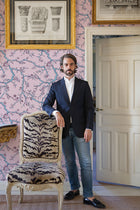 Paravent des Amandiers Pompadour Pink 40th Anniversary Wallpaper by Coordonné