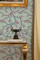 Paravent des Amandiers Absinthe Green 40th Anniversary Wallpaper by Coordonné