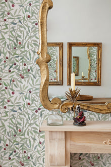 Leaf Craze White 40th Anniversary Wallpaper by Coordonné
