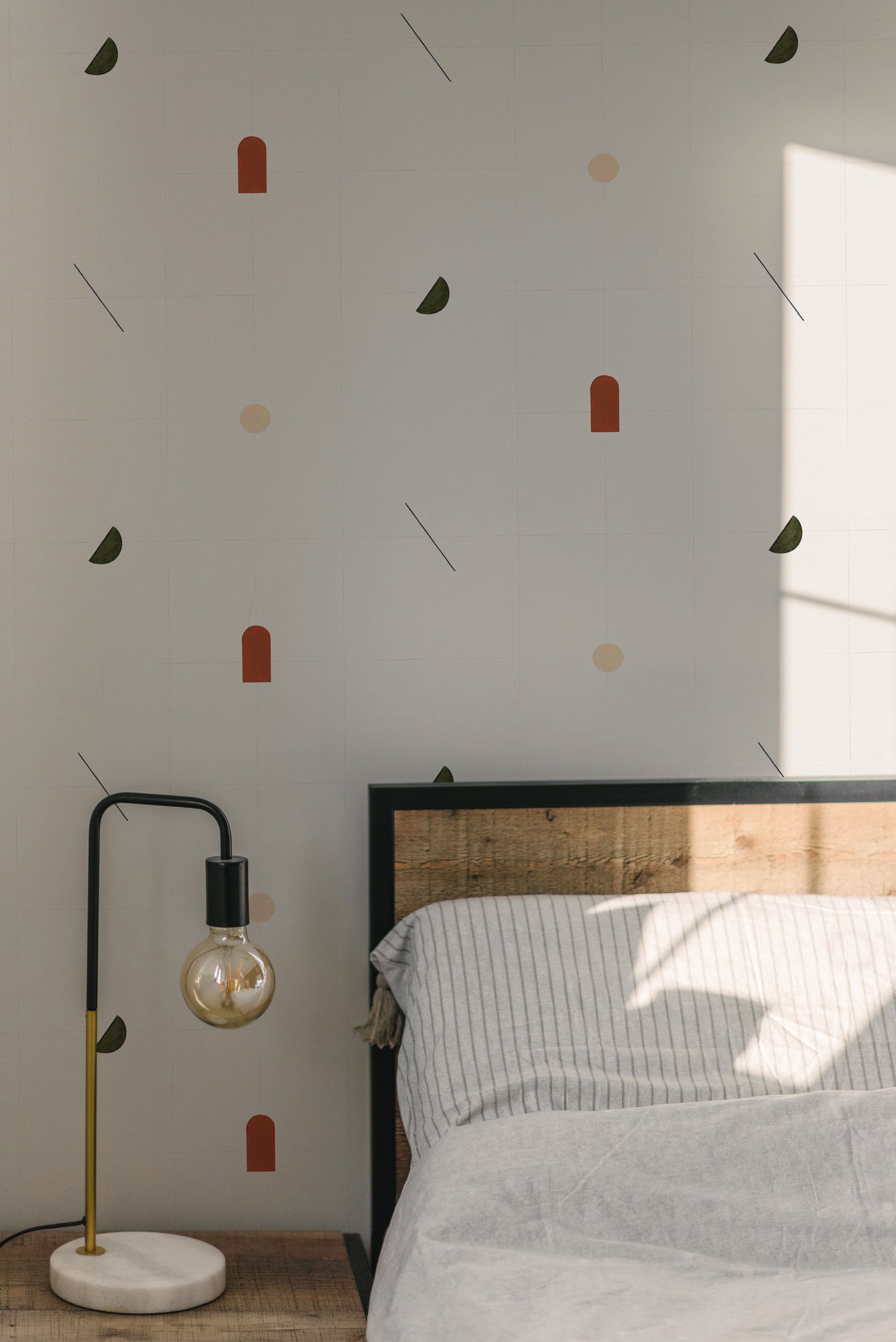 Shape Study Terracota 40th Anniversary Wallpaper by Coordonné
