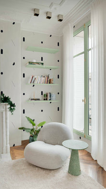 Shape Study Deep Navy 40th Anniversary Wallpaper by Coordonné