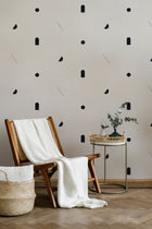 Shape Study Deep Navy 40th Anniversary Wallpaper by Coordonné