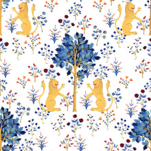 Medieval Tapestry Pure White 40th Anniversary Wallpaper by Coordonné