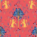 Medieval Tapestry Deep Coral 40th Anniversary Wallpaper by Coordonné