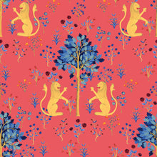 Medieval Tapestry Deep Coral 40th Anniversary Wallpaper by Coordonné