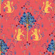 Medieval Tapestry Deep Coral 40th Anniversary Wallpaper by Coordonné