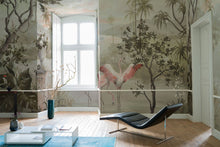 Paisaje Con Flamencos Nuevo mundo Mural by Coordonné