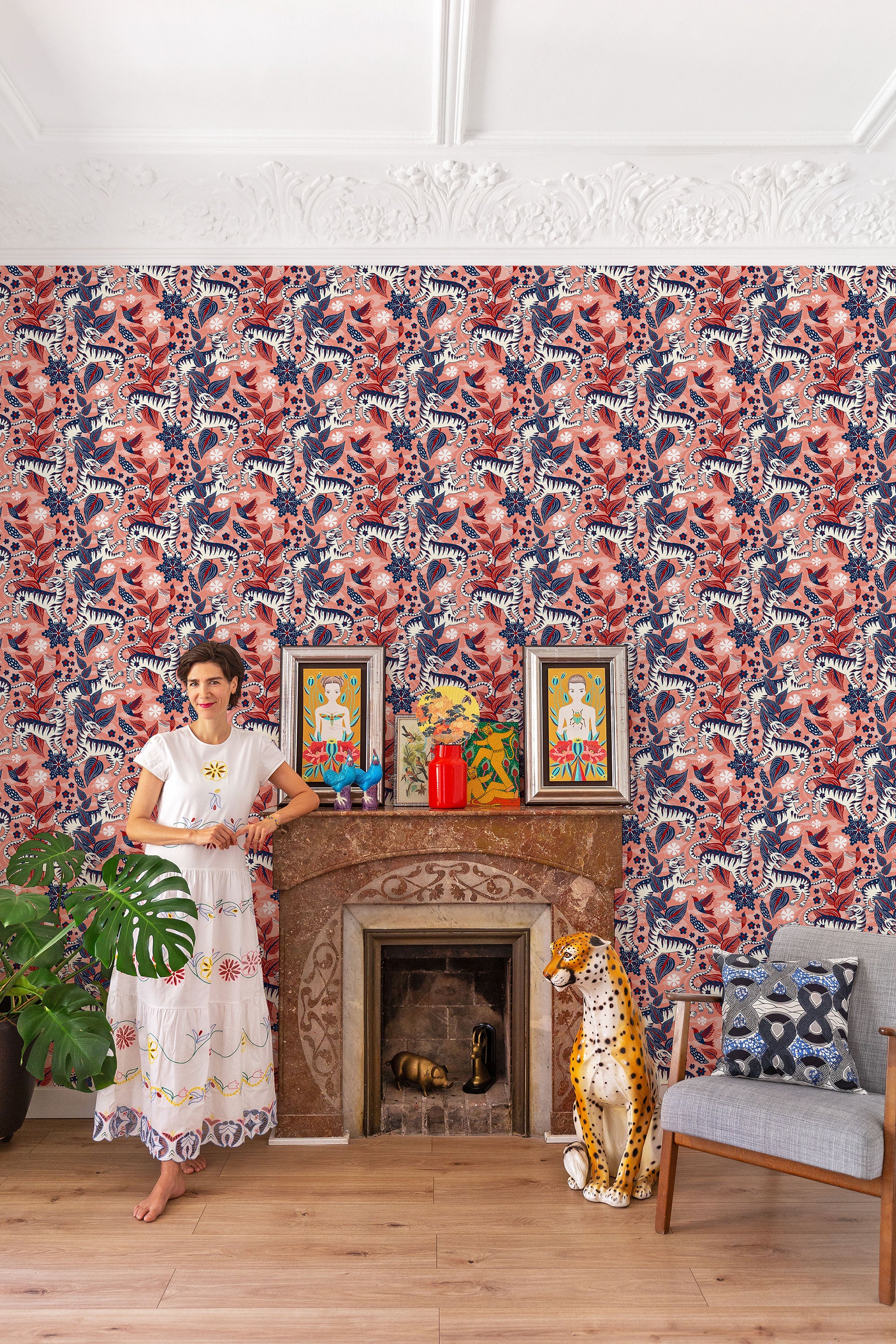 Selva de Tigres Sunset 40th Anniversary Wallpaper by Coordonné
